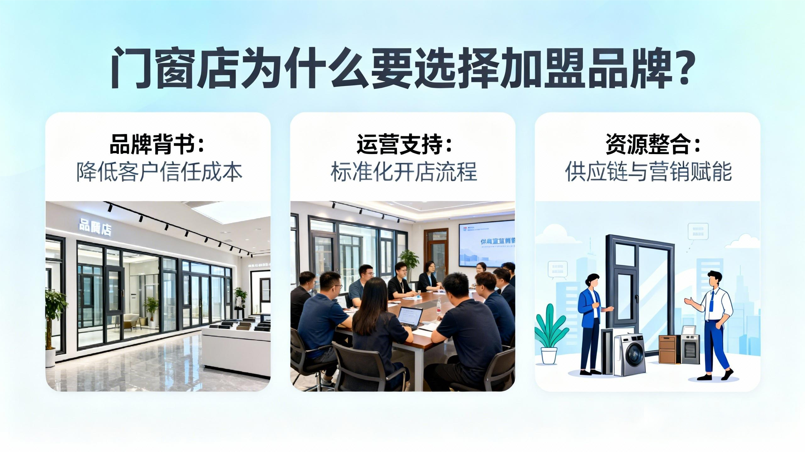 門窗店為什么要選擇加盟品牌？