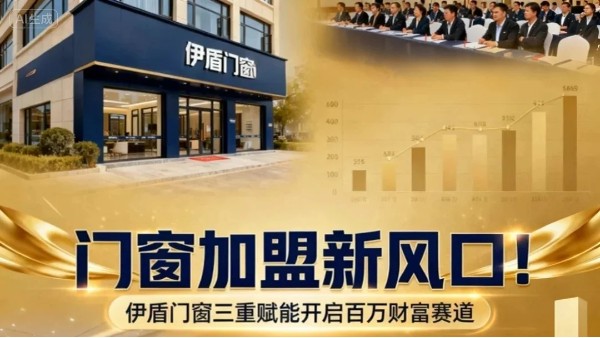 門窗加盟新風口！伊盾門窗三重賦能開啟百萬財富賽道